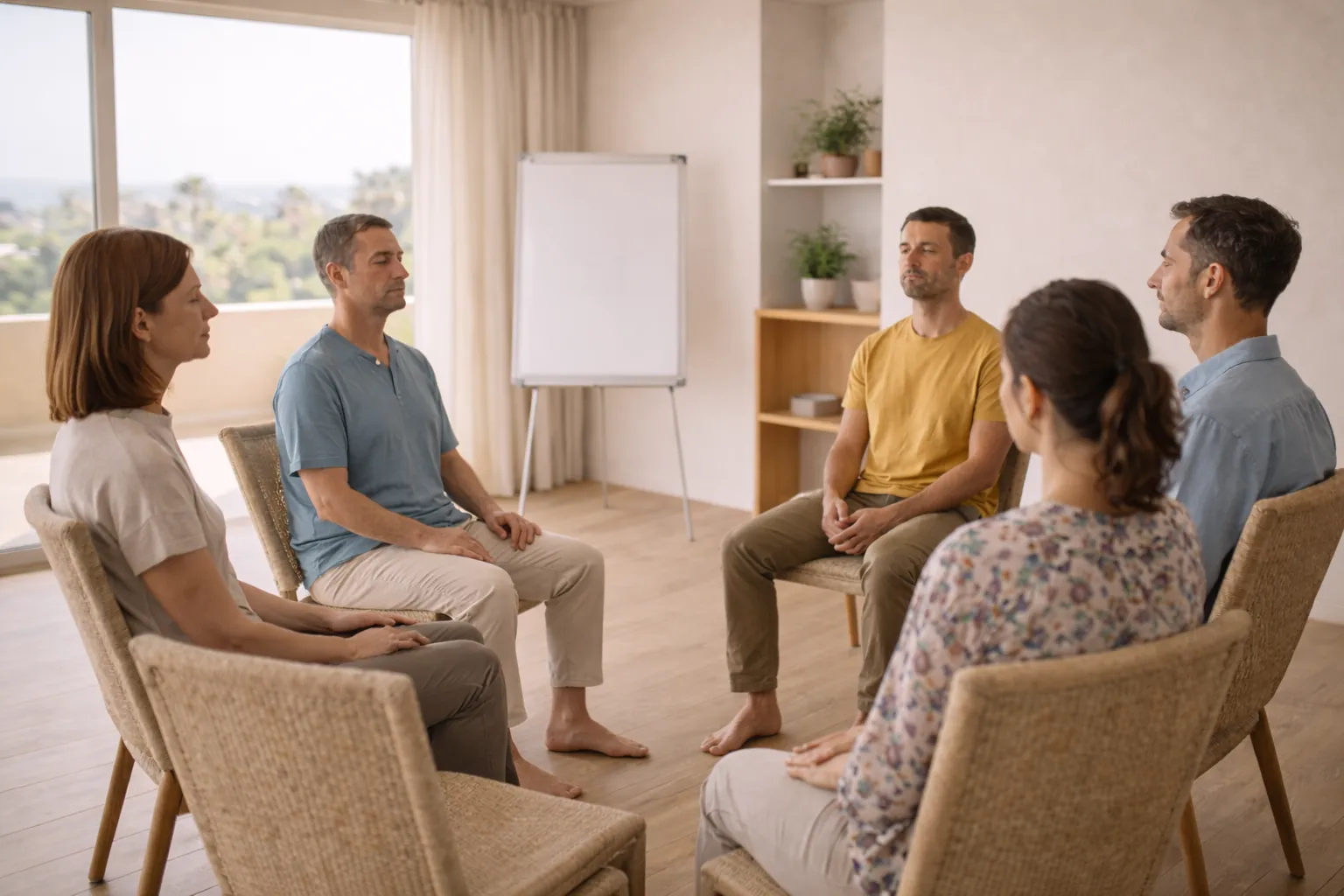 Espacio abierto de práctica de mindfulness y meditación en Almería - formacion presencial en mindfulness en Almeria