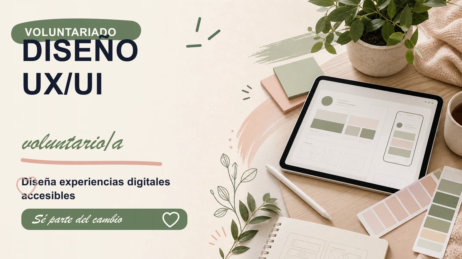 Voluntariado en diseño UX/UI para una plataforma de mindfulness