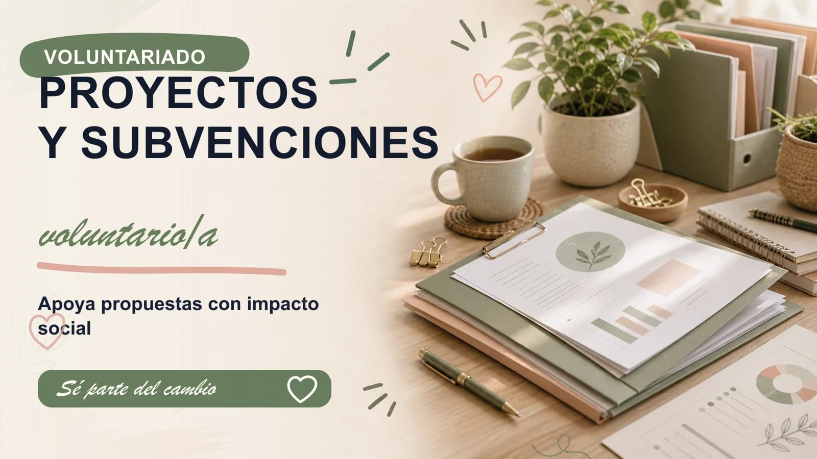 Voluntariado en proyectos y subvenciones para una asociación de mindfulness